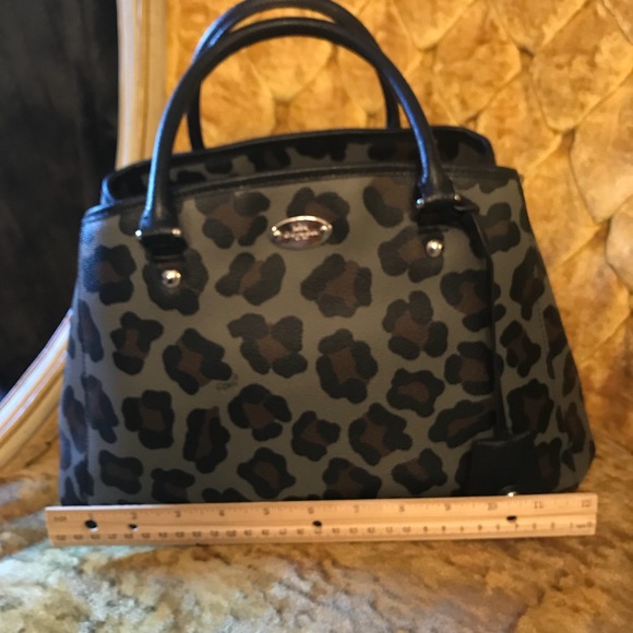 leopard print satchel bag